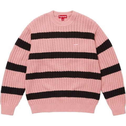 Loose Gauge Stripe Small Box Sweater - Supreme