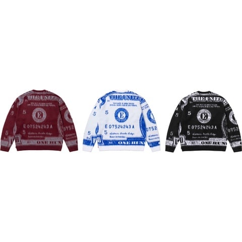 Money Sweater - spring/summer 2025 - Supreme