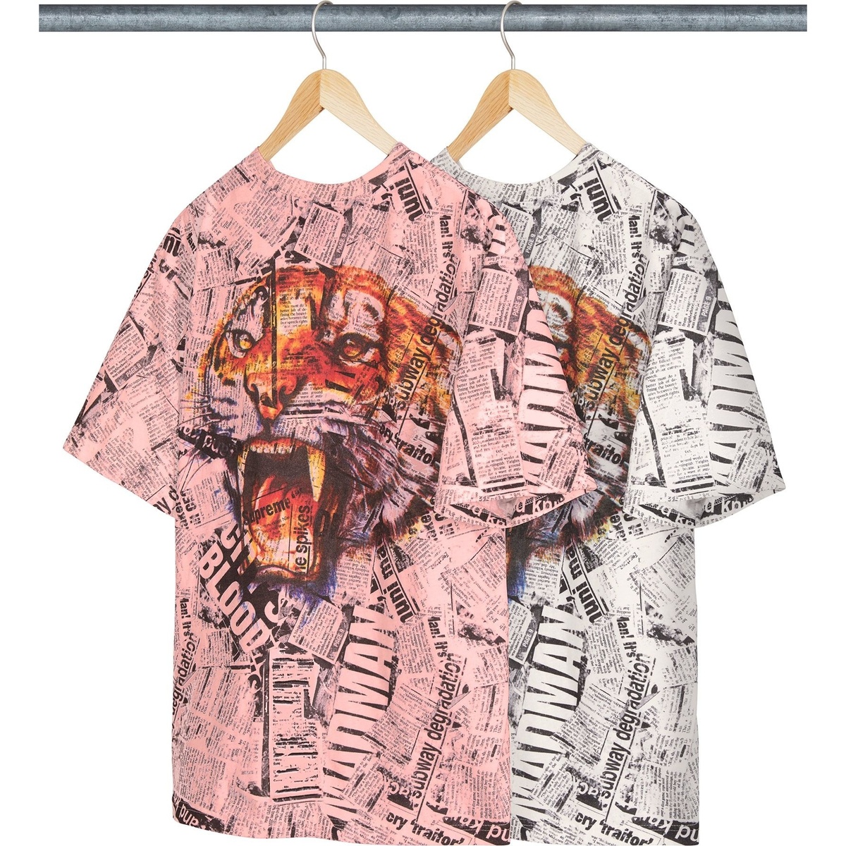 Supreme Newspaper S/S Top (spring/summer 2025) - $98.00