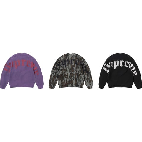 Old English Printed Sweater - spring/summer 2025 - Supreme