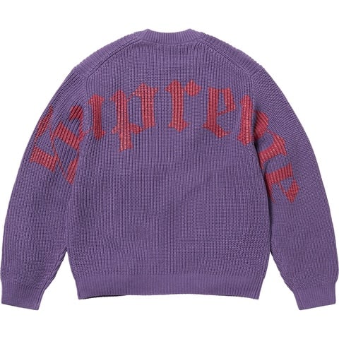 Old English Printed Sweater - spring/summer 2025 - Supreme