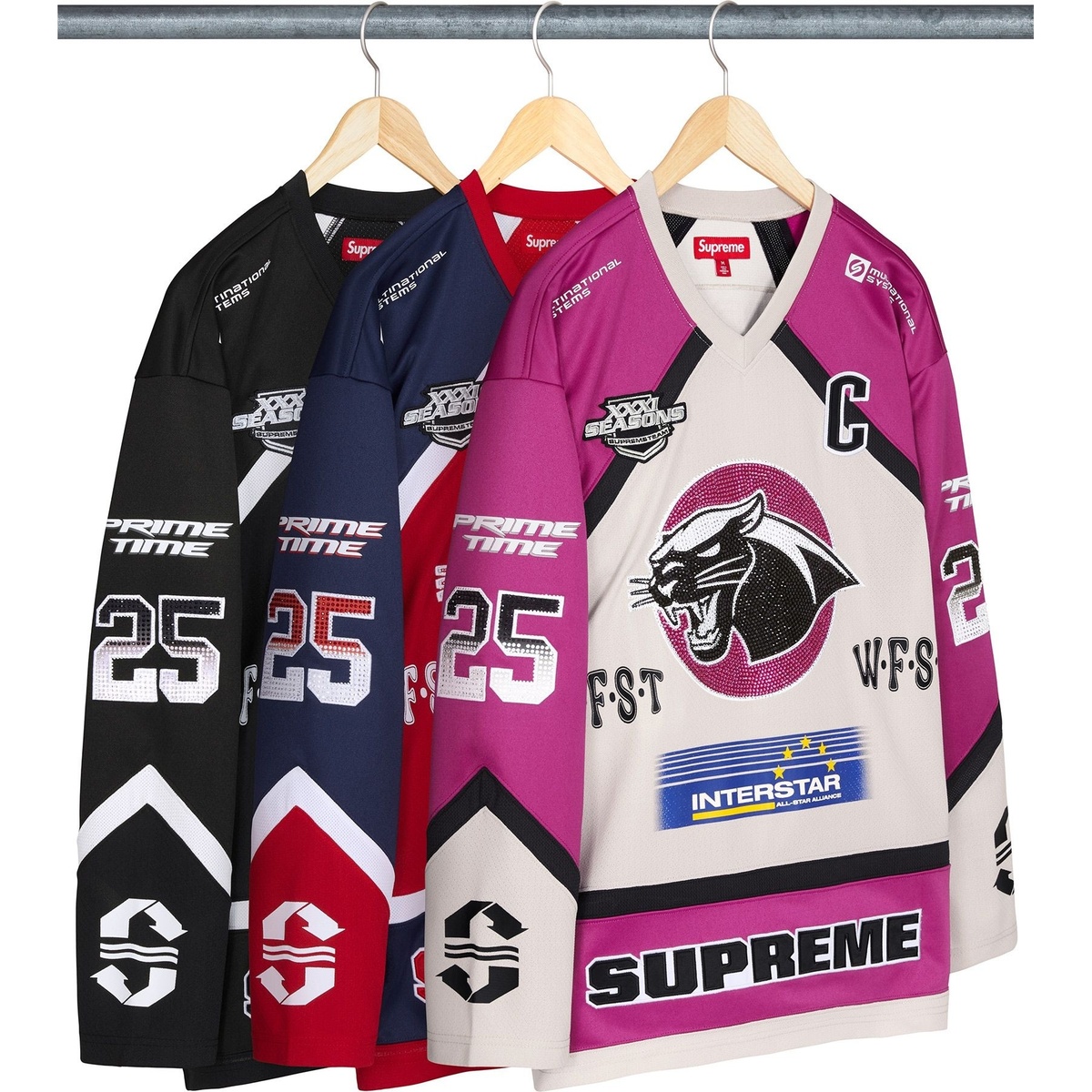 Rhinestone Hockey Jersey - spring/summer 2025 - Supreme