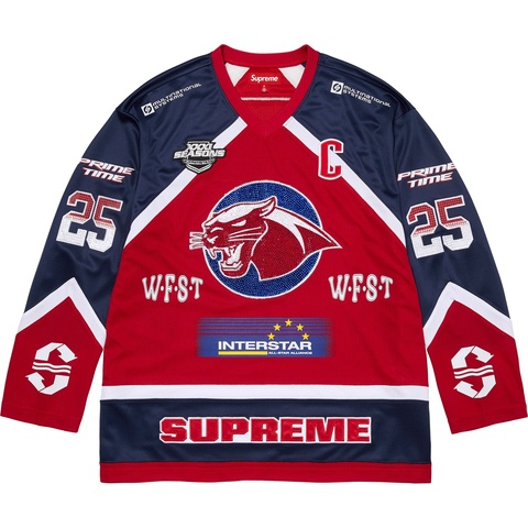 Rhinestone Hockey Jersey - spring/summer 2025 - Supreme