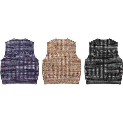Speckled Zip Up Sweater Vest - spring/summer 2025 - Supreme