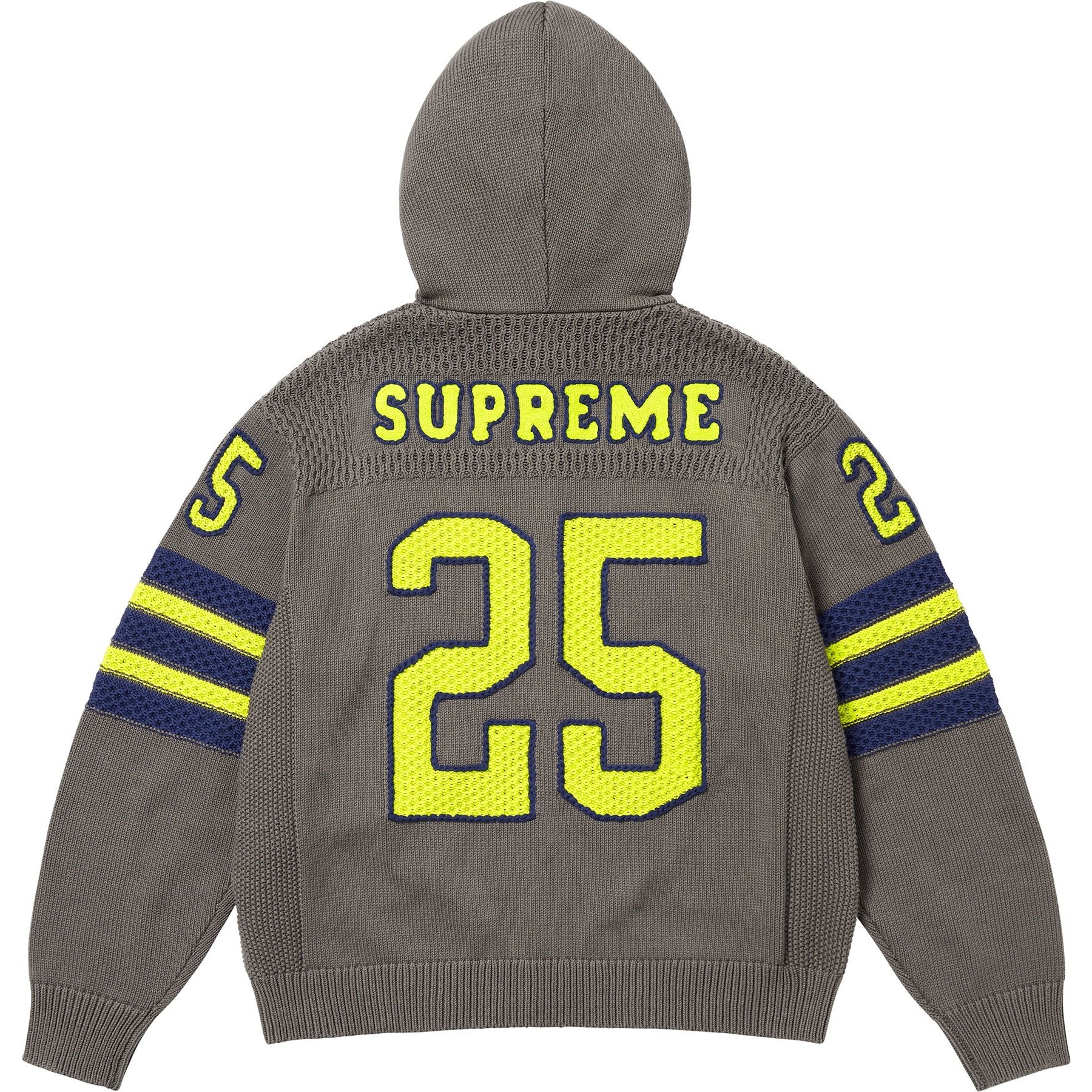 Supreme Sport Zip Up Hooded Sweater (SS25) - Grey - $228