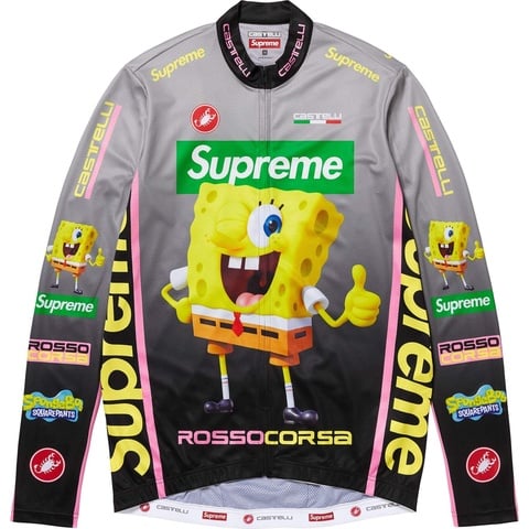 Supreme Supreme®/SpongeBob SquarePants Castelli® L/S Cycling Jersey - Black
