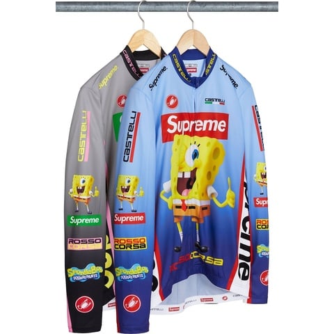 Supreme®/SpongeBob SquarePants Castelli® L/S Cycling Jersey - Supreme