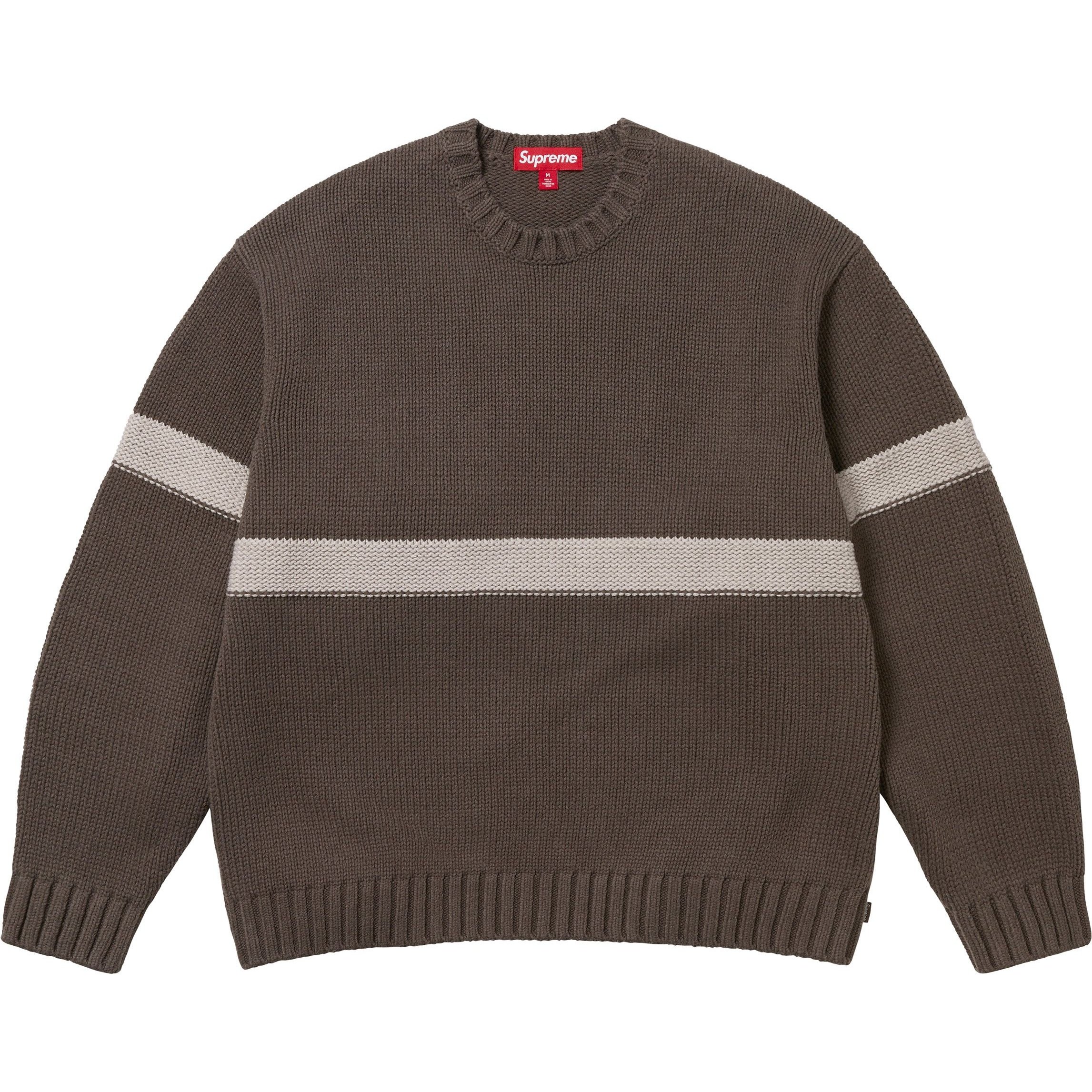 Supreme Tonal Appliqué Sweater (SS25) - Brown - $158
