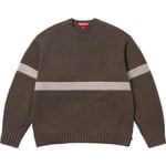 Supreme Tonal Appliqué Sweater (SS25) - Brown