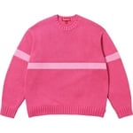 Supreme Tonal Appliqué Sweater (SS25) - Dark Pink