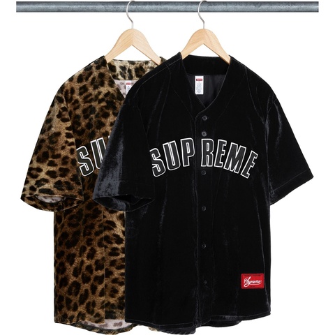 Velvet Baseball Jersey - spring/summer 2025 - Supreme Velvet Baseball Jersey - spring/summer 2025 - Supreme
