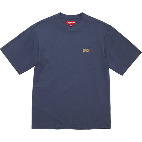 Supreme Warm Up Washed S/S Top - Navy