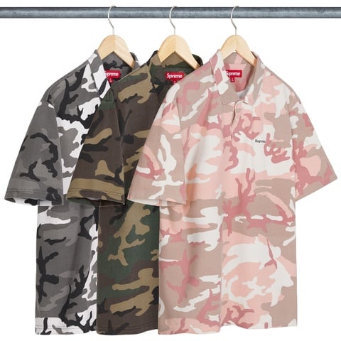Supreme Washed Camo Polo Mサイズ Supreme Washed Camo Polo Pink Camo Men's - SS25 - US