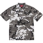 Supreme Washed Camo Polo (SS25) - Snow Camo