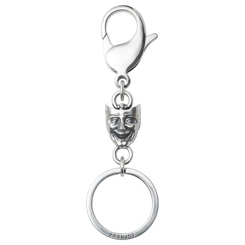 Supreme Drama Mask Key Ring - Silver