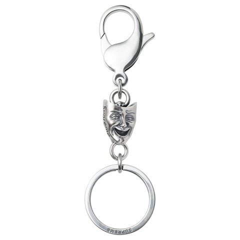 Supreme Drama Mask Key Ring - Silver