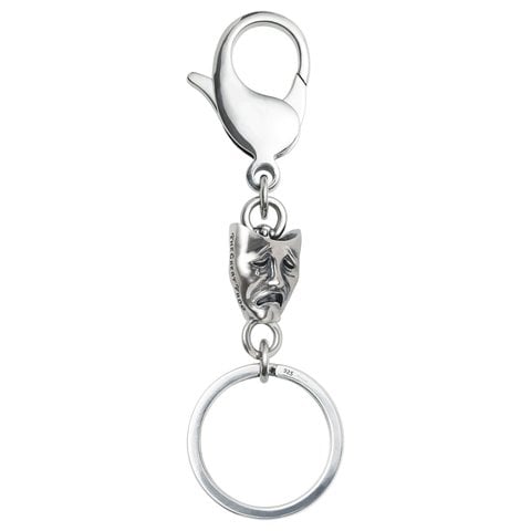 Supreme Drama Mask Key Ring - Silver