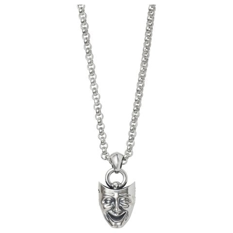 Supreme Drama Masks Pendant - Silver