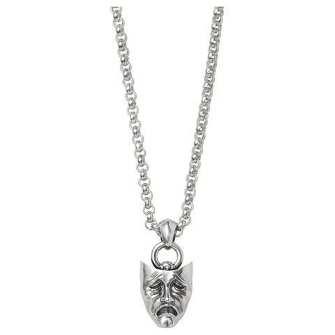 Supreme Drama Masks Pendant - Silver