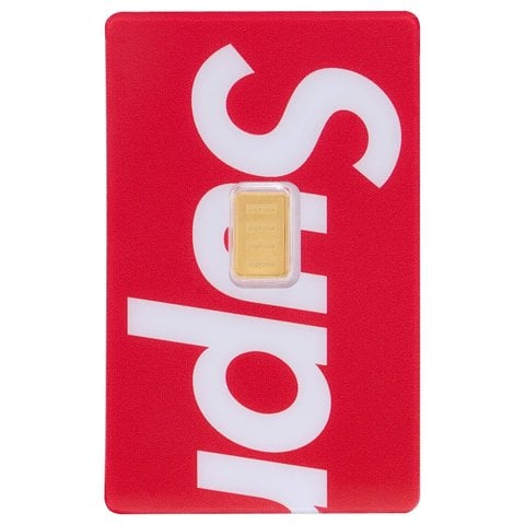 Supreme Supreme®/PAMP Suisse 1 g Gold Bar - Red