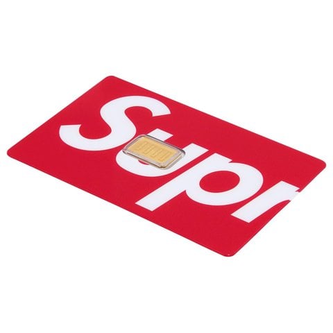 Supreme Supreme®/PAMP Suisse 1 g Gold Bar - Red