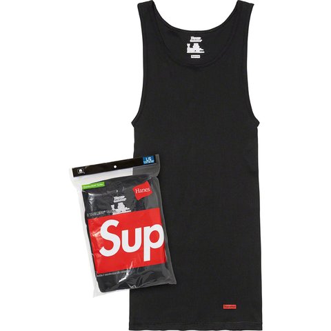 Supreme Supreme®/Hanes® Tagless Tank Tops (3 Pack) - Black