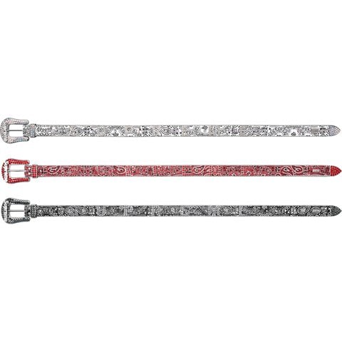 Supreme b.b. Simon Bandana Belt ホワイト　S Supreme b.b. Simon Bandana Belt Silver - SS26 - US