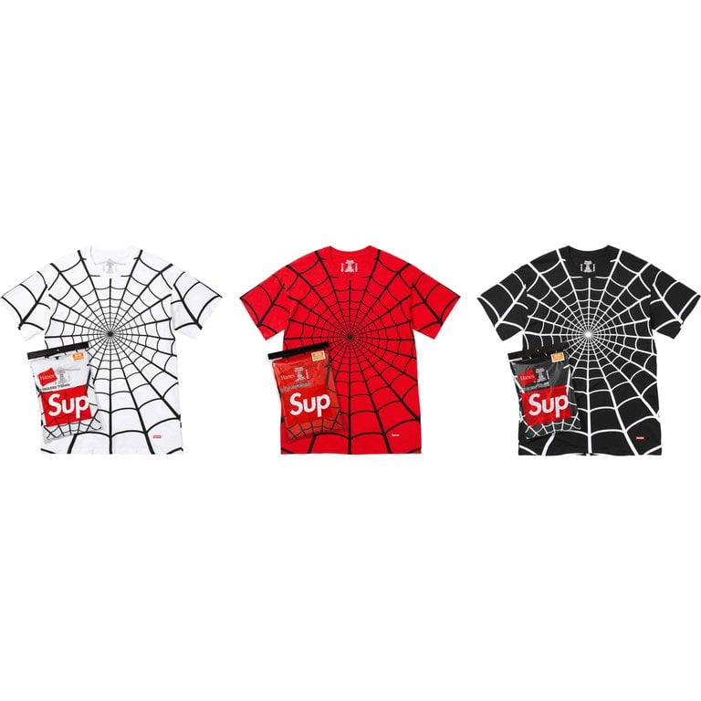 Supreme x Hanes x Spider-Man Tagless Tees 2 Pack SS26 Week 9