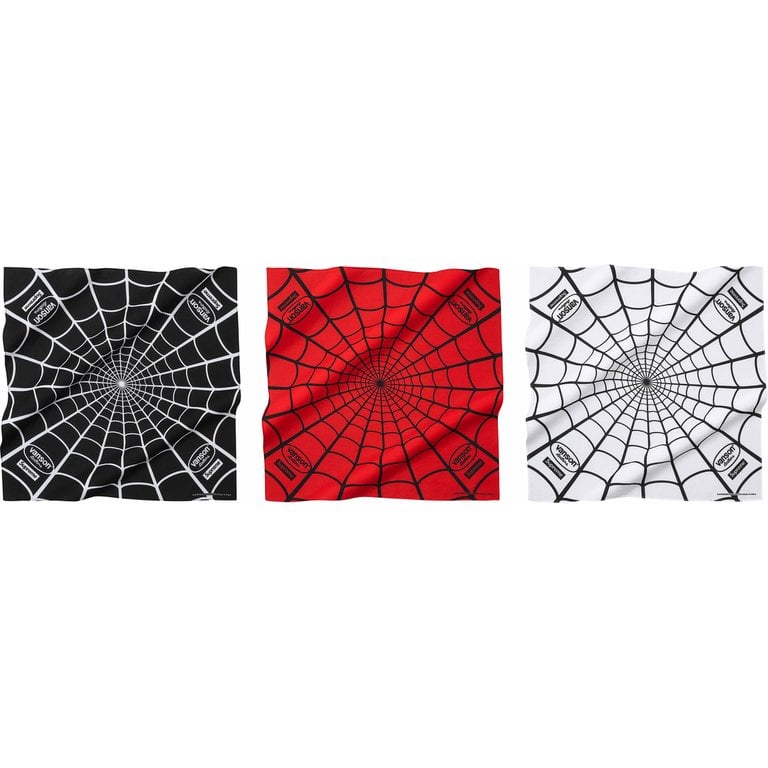 Supreme x Vanson Leathers Spider-Man all cotton bandana SS26 Week 14