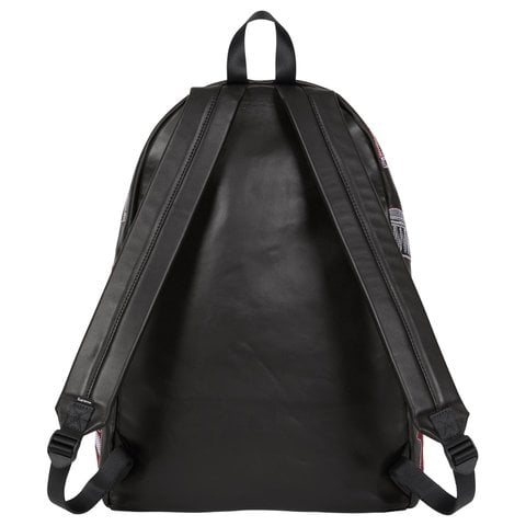 Supreme Guns Embroidered Leather Backpack - Black