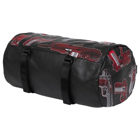 Supreme Guns Embroidered Leather Duffle Bag - Black