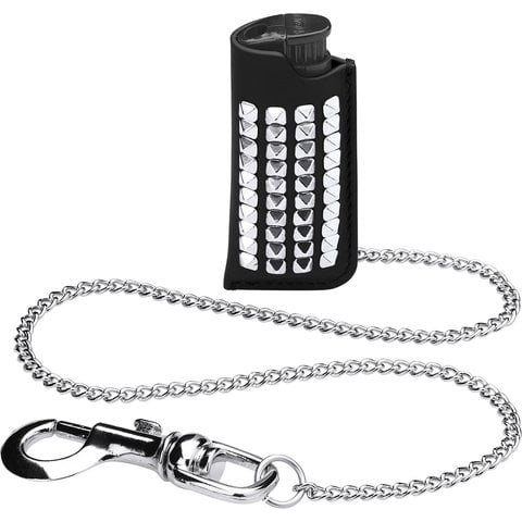 Supreme Studded Leather Lighter Holder - Black
