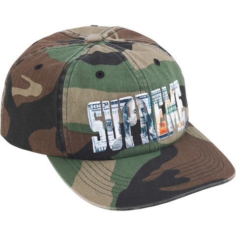 帽子 Embroidered Money Logo 6-Panel Embroidered Money Logo 6-Panel - Supreme