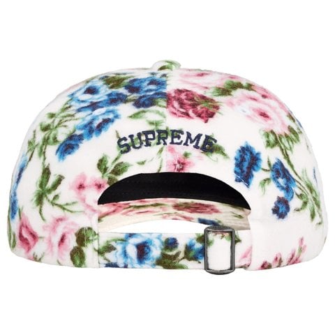 Supreme Floral Flannel 6-Panel - White