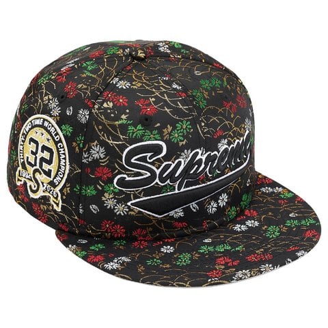 Supreme Floral Jacquard New Era® - Black