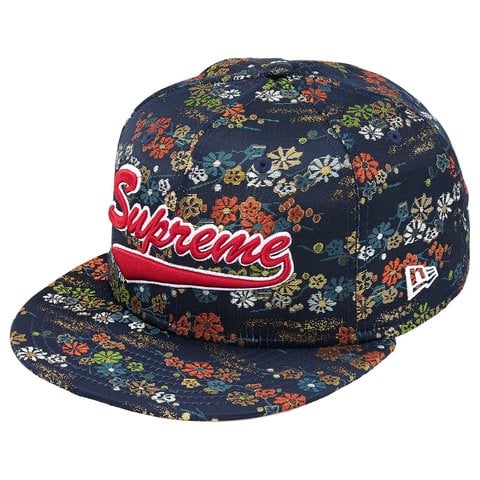 Supreme Floral Jacquard New Era® - Navy