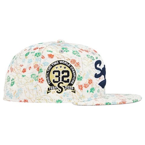 Supreme Floral Jacquard New Era® - White