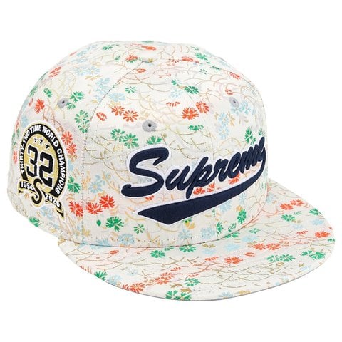 Supreme Floral Jacquard New Era® - White