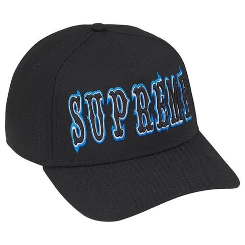 Supreme Gothic Outline Adjustable New Era® - Black