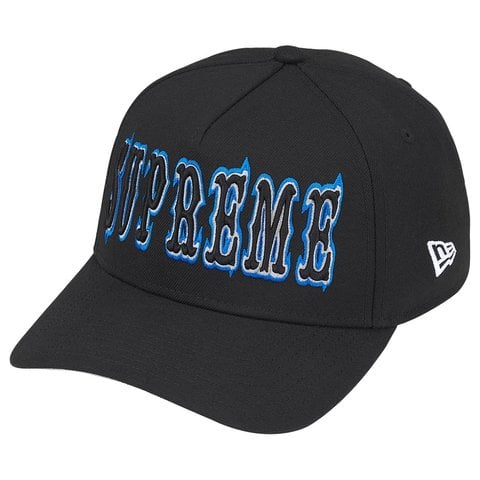 Supreme Gothic Outline Adjustable New Era® - Black