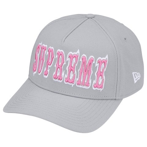 Supreme Gothic Outline Adjustable New Era® - Grey