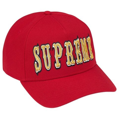 Supreme Gothic Outline Adjustable New Era® - Red
