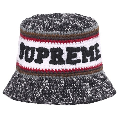 Supreme Knit Logo Crusher - Black