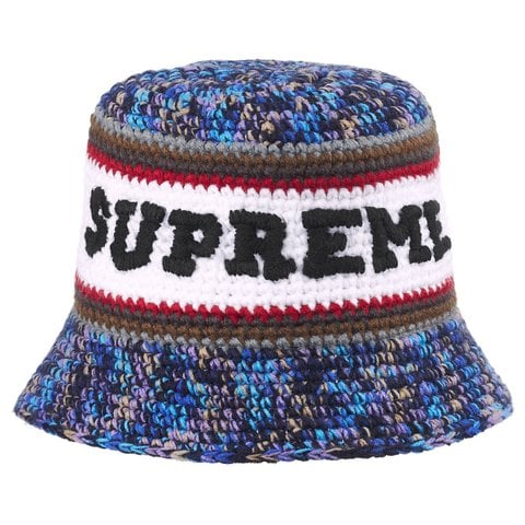 Supreme Knit Logo Crusher - Navy