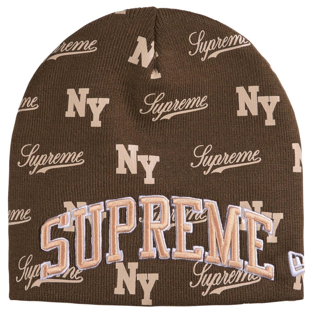 New Era® Monogram Beanie Brown