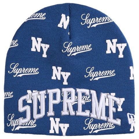 Supreme New Era® Monogram Beanie - Royal