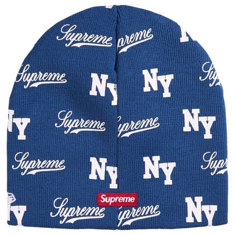 Supreme New Era® Monogram Beanie - Royal