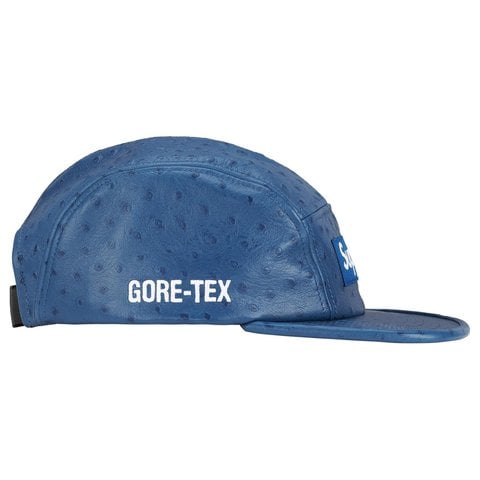 帽子 OstrichEmbossed Leather GORE-TEX CampCap Supreme Ostrich Embossed Leather Gore-Tex Camp Cap Black - 26SS