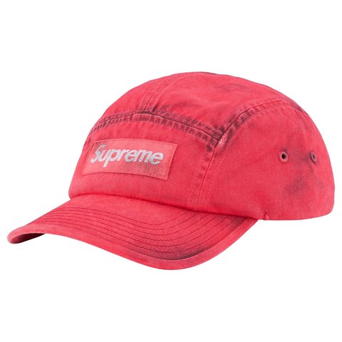 Supreme Overdyed Camp Cap - Red