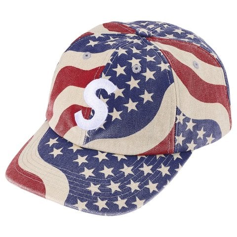 Supreme Pigment Coated S Logo 6-Panel - Flag